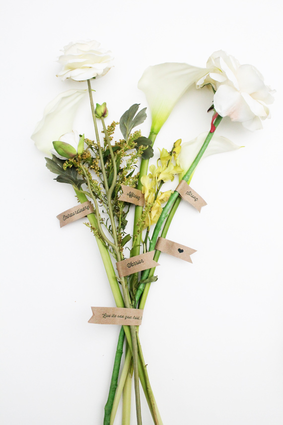 Affirmation Bouquet for Mothers - via IHOD
