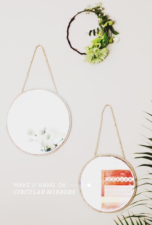 DIY Hanging Mirrors | In Honor of Design