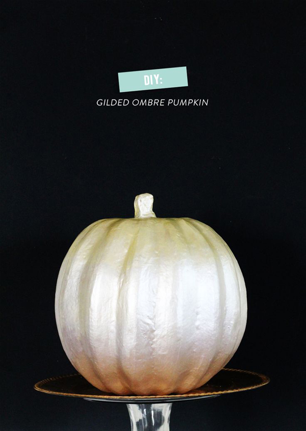 Gilded Ombre Pumpkin DIY