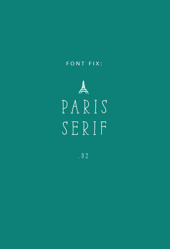 Font Fix- Paris Serif - IHOD