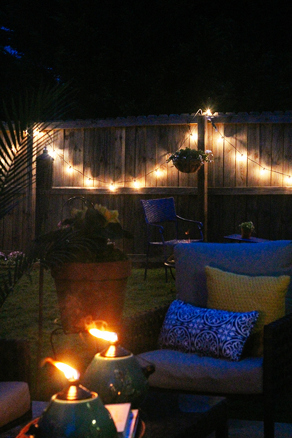Outdoor patio - night