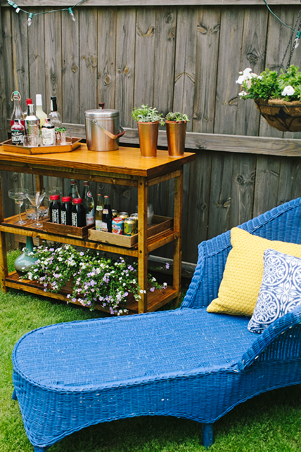 DIY Outdoor Bar Table | Kathryn McCrary Photography | In Honor of Design