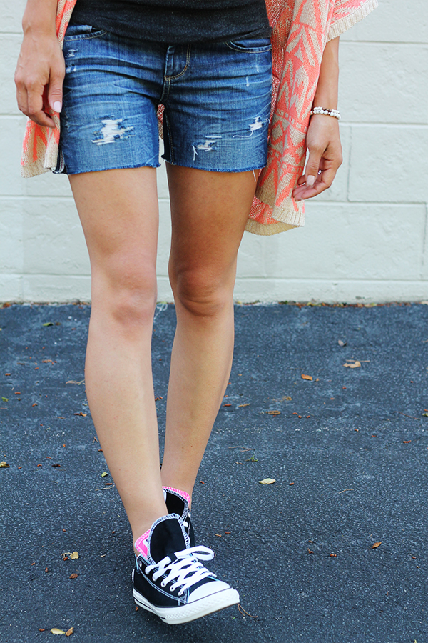 cut off jean shorts diy