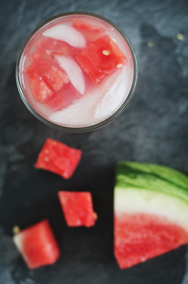 Watermelon Soaked Lemonade via IHOD