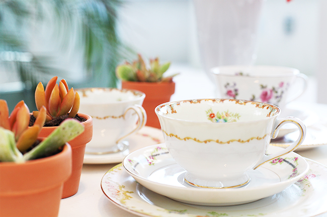 Teacups by Rent Vintage