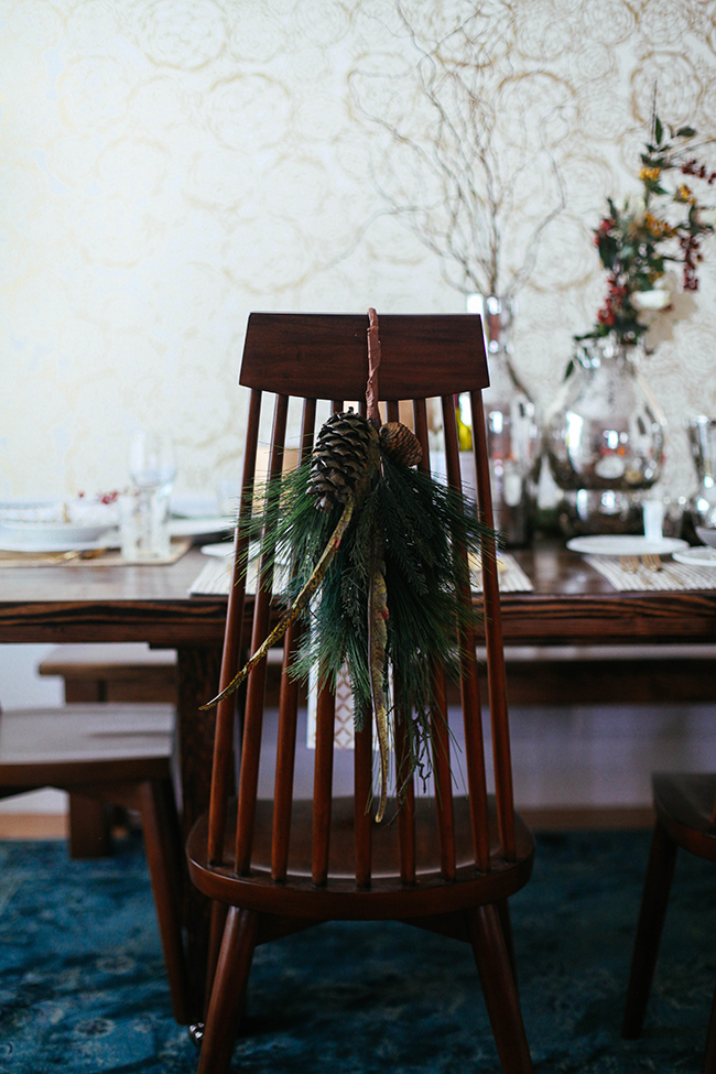 Chair Decor - Christmas Table