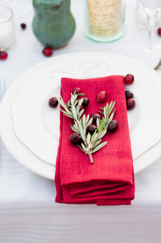 Christmas Dinner Place Settings