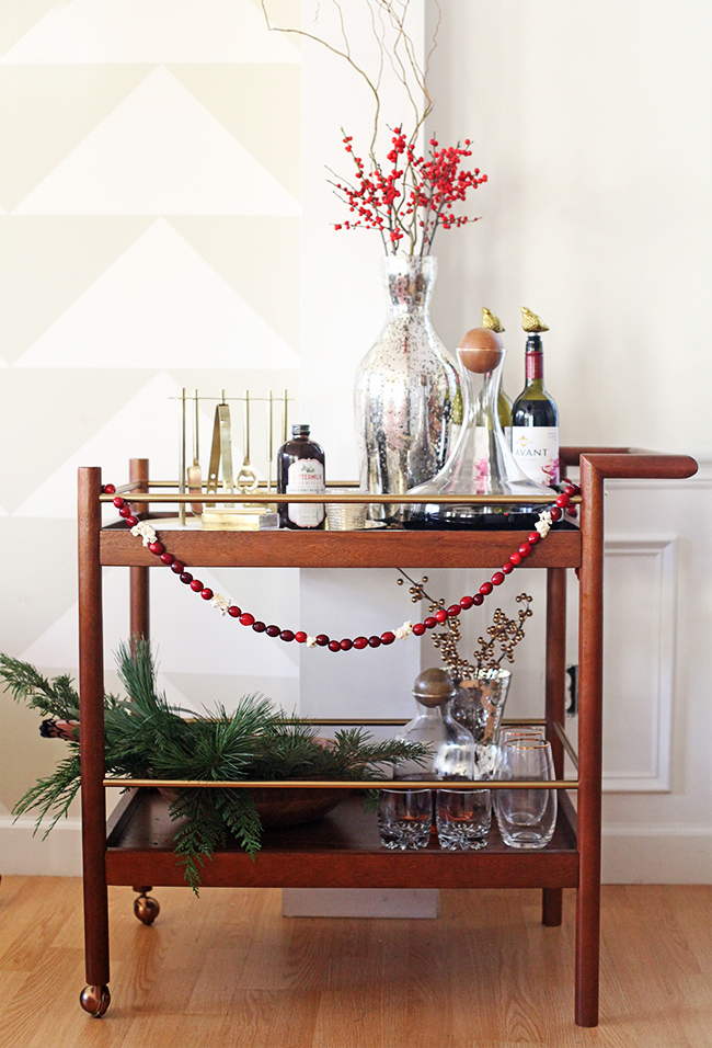 Holiday Bar Cart