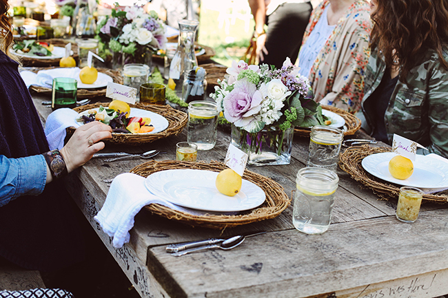 Backyard dinner