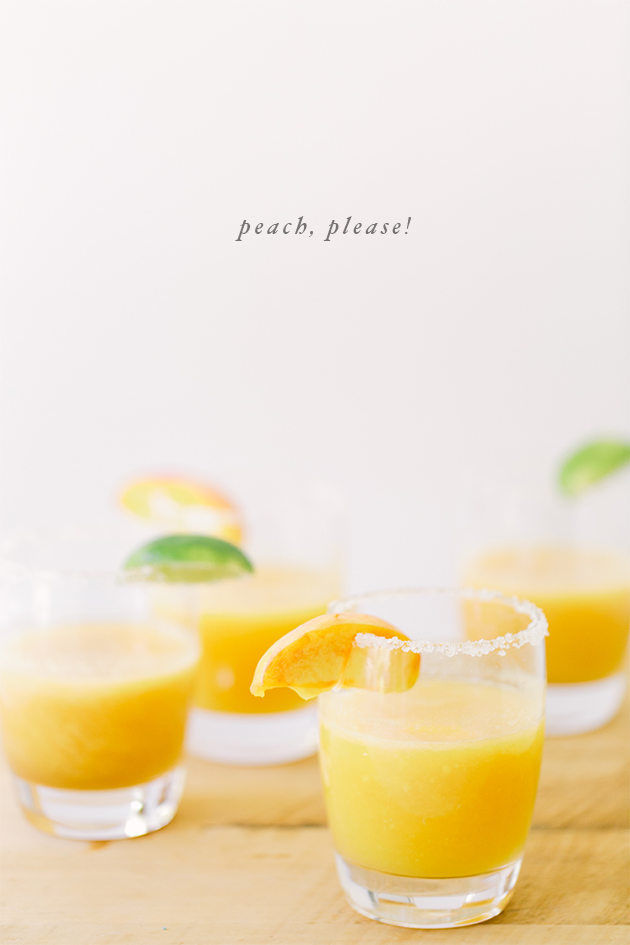 peach, please! cocktails by Project Sip | IHOD