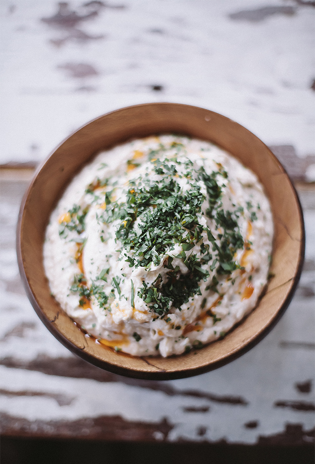 Lemon Basil White Bean Hummus Recipe via IHOD