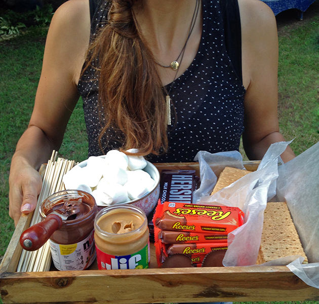 Smore recipe station via IHOD