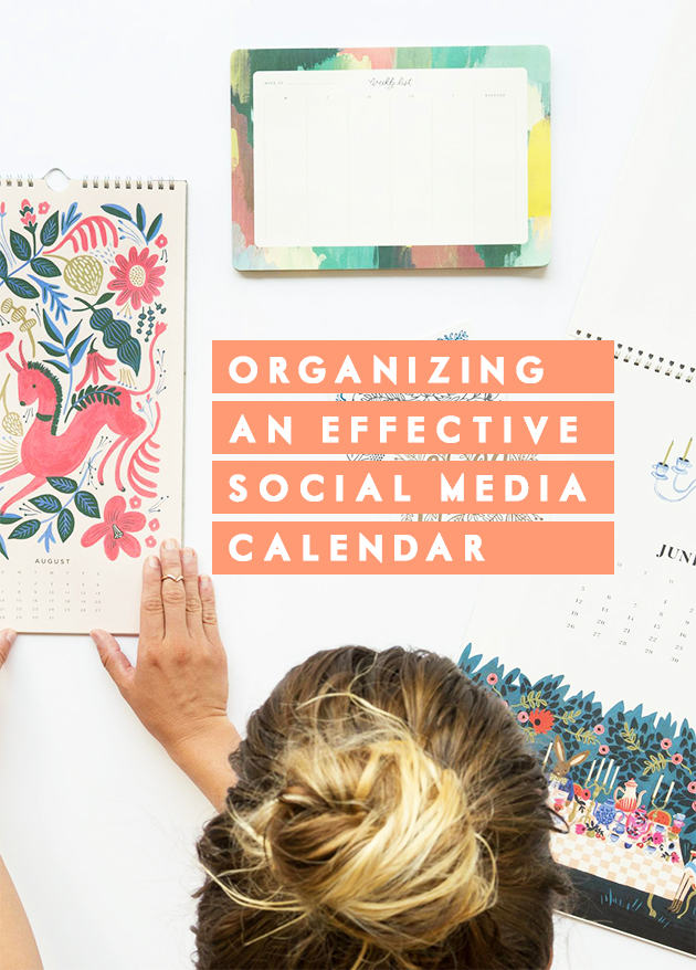 Organizing an effective social media calendar | In Honor of Design