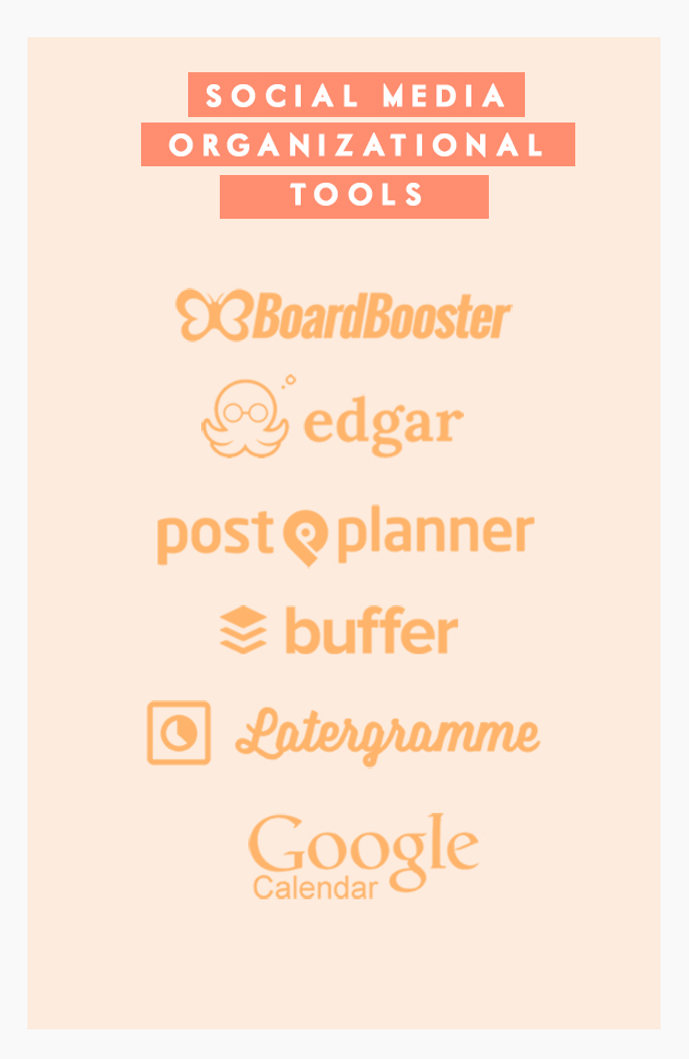 Social Media Organizational Tools | In Honor of Design