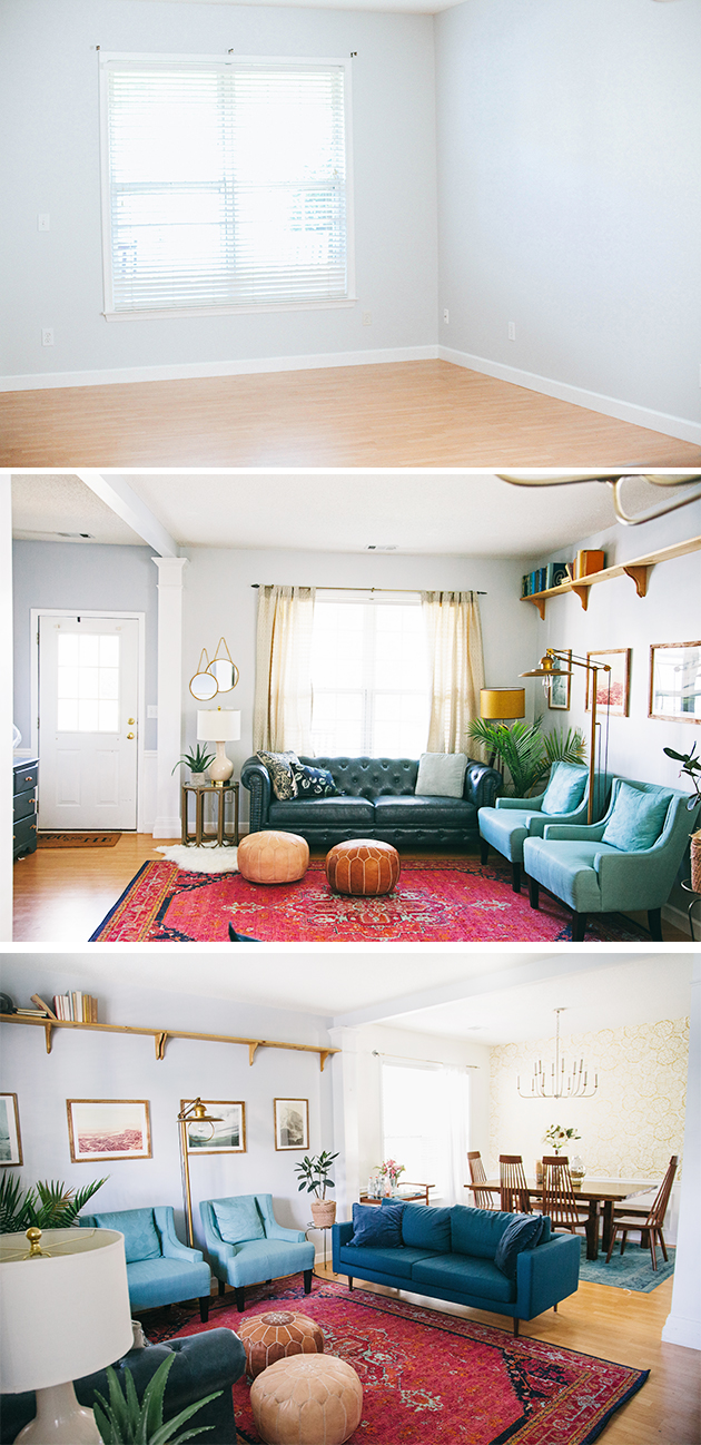 Before and After room makeover