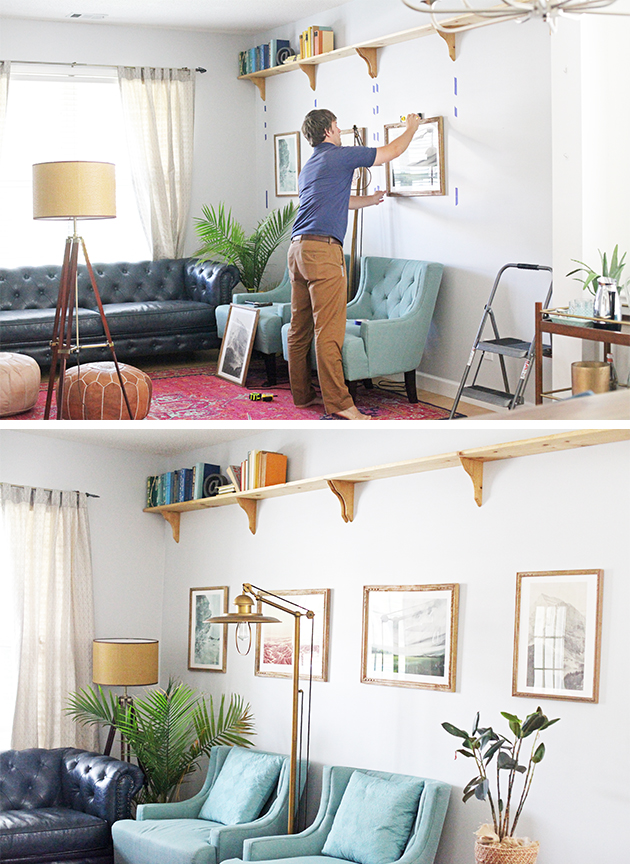 Tip for hanging gallery wall art