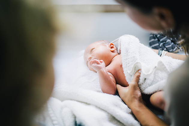 first bath