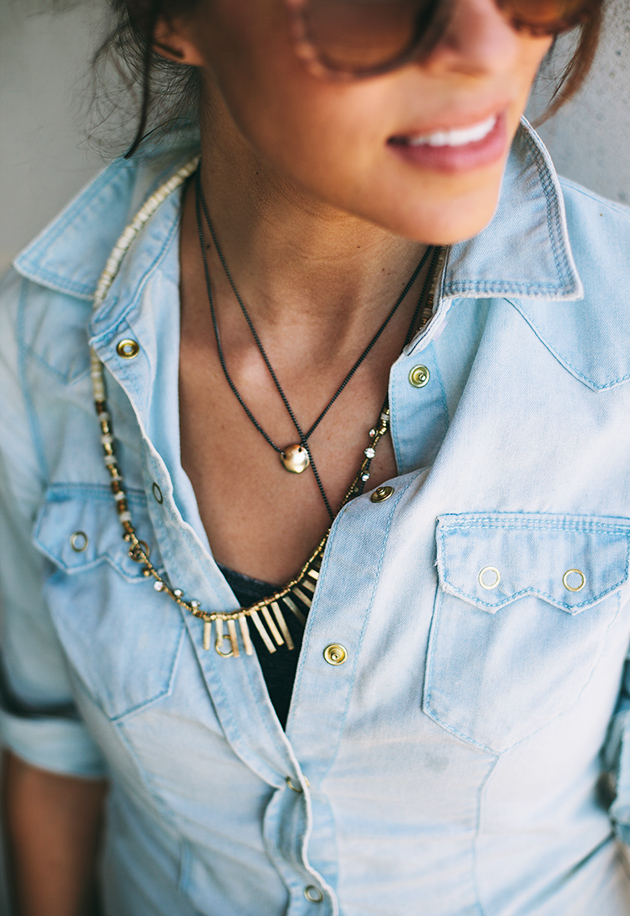 layered necklaces