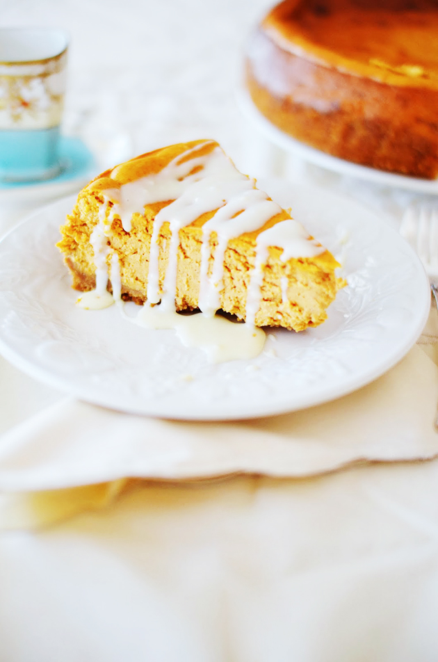 White Chocolate Pumpkin Cheesecake Recipe | In Honor of Design