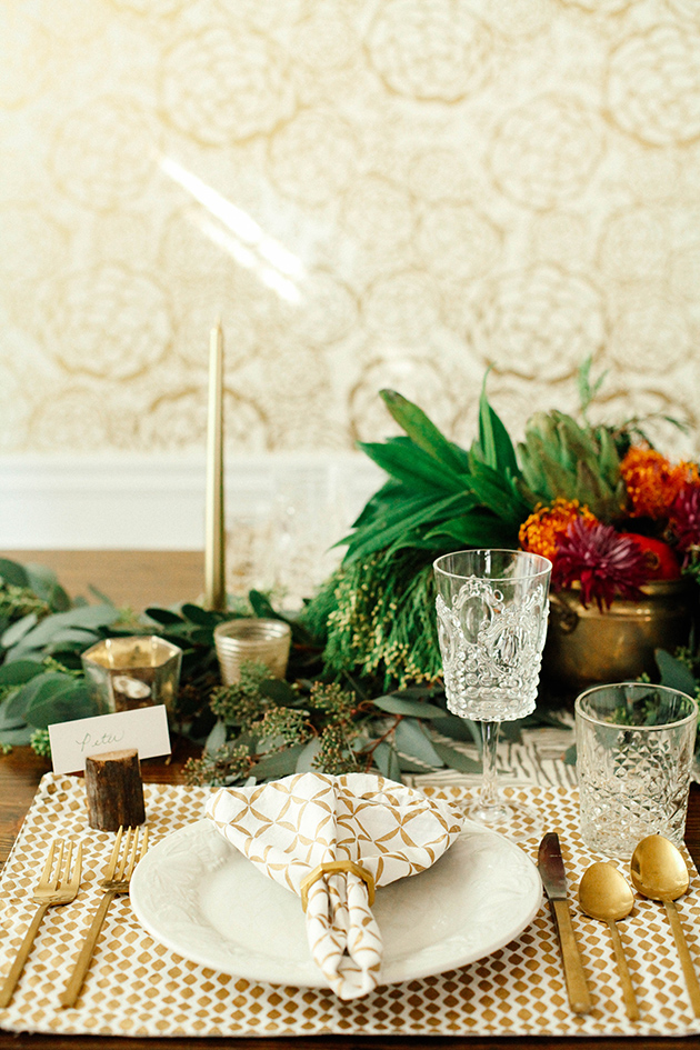 Christmas Dinner Menu & Place Settings - In Honor Of Design