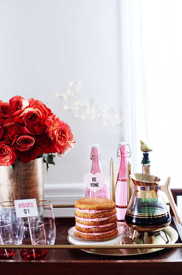 February bar cart - Coffee + cake