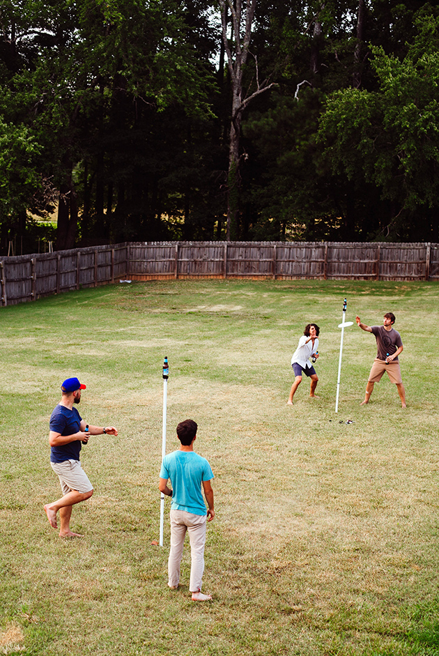 DIY Pole-ish Horseshoes yard game