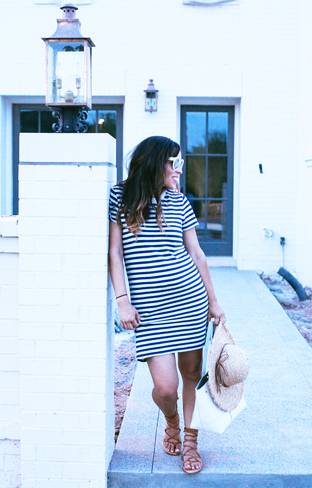 fourth of july striped dress