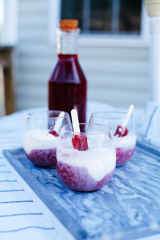 iced tea popsicle floats