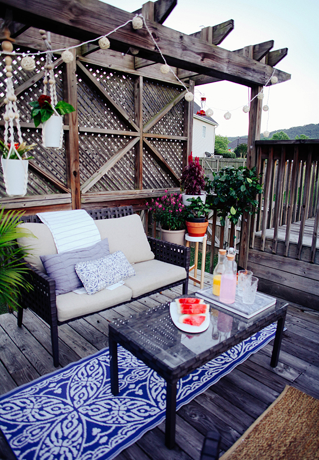 A budget friendly patio makeover | In Honor Of Design