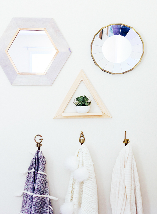 DIY Triangle Wall Planter