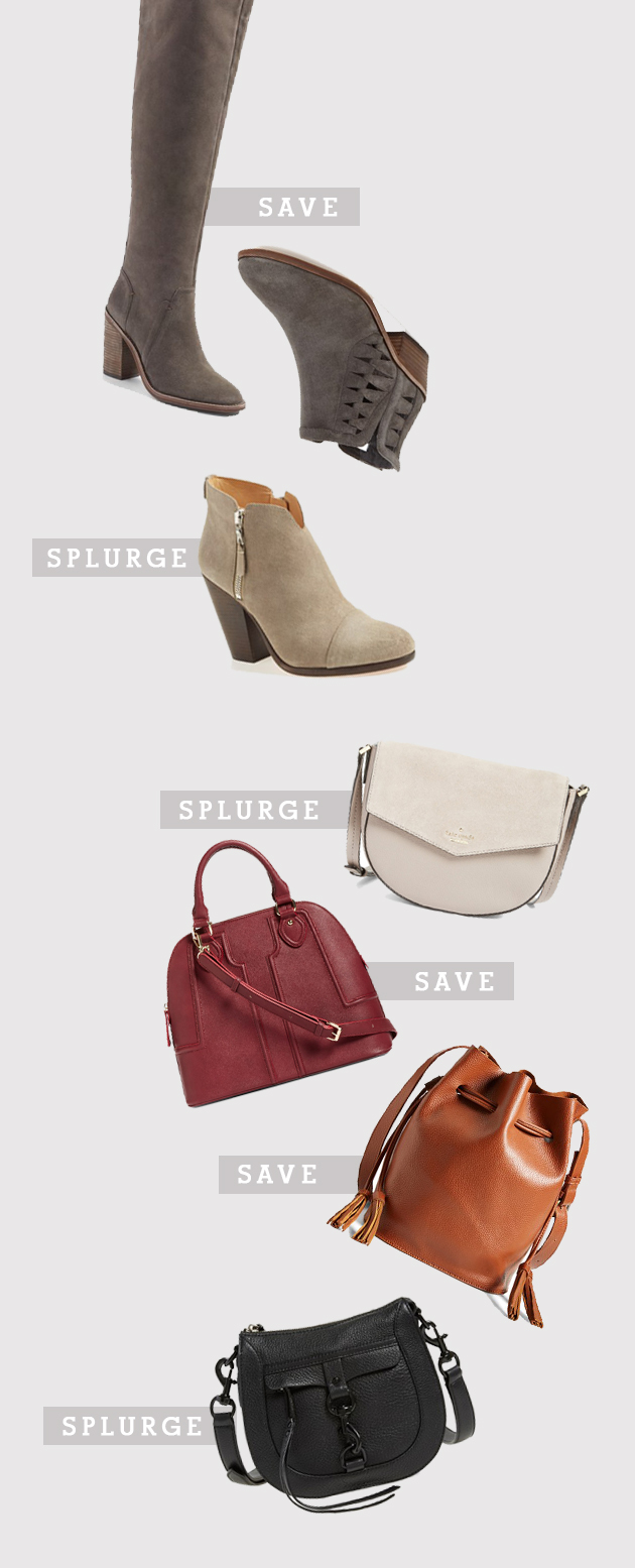 boots and handbags