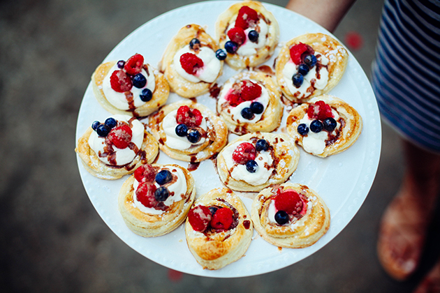 patriotic mini pies