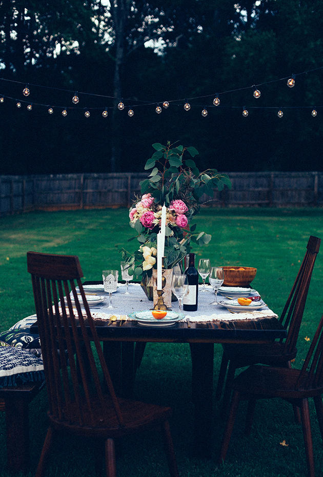 backyard dinner party