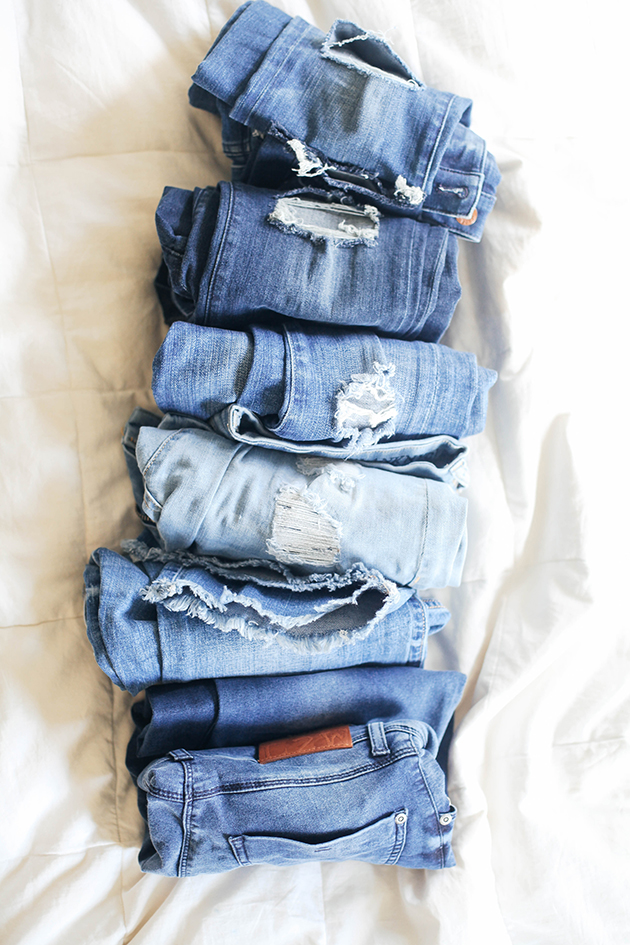 rolls of denim