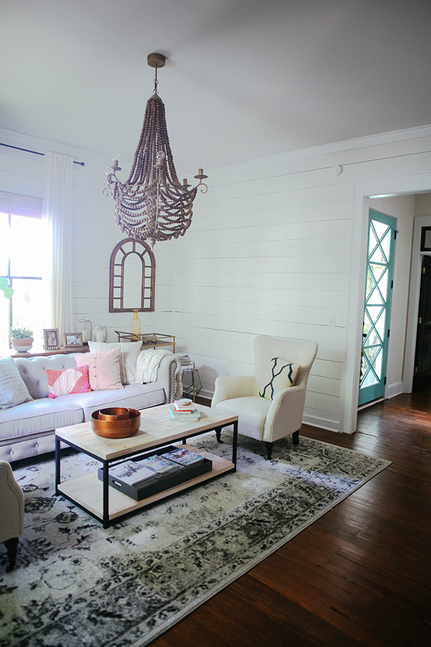 modern farmhouse living room