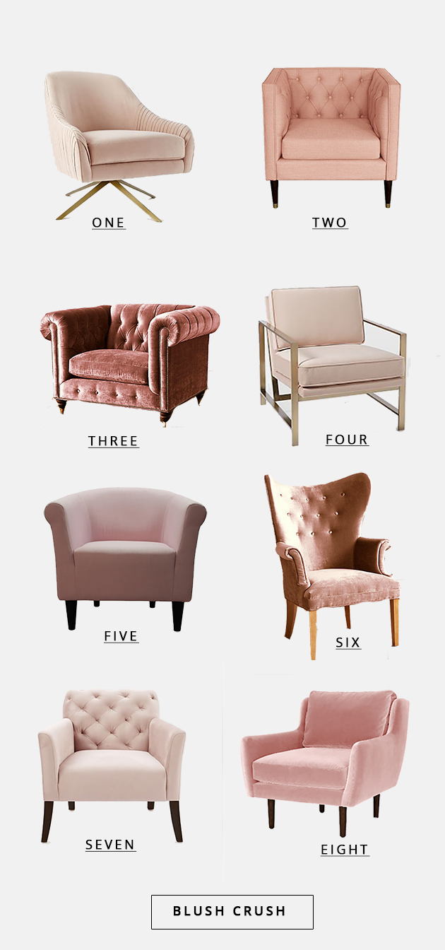 blush pink chair crush