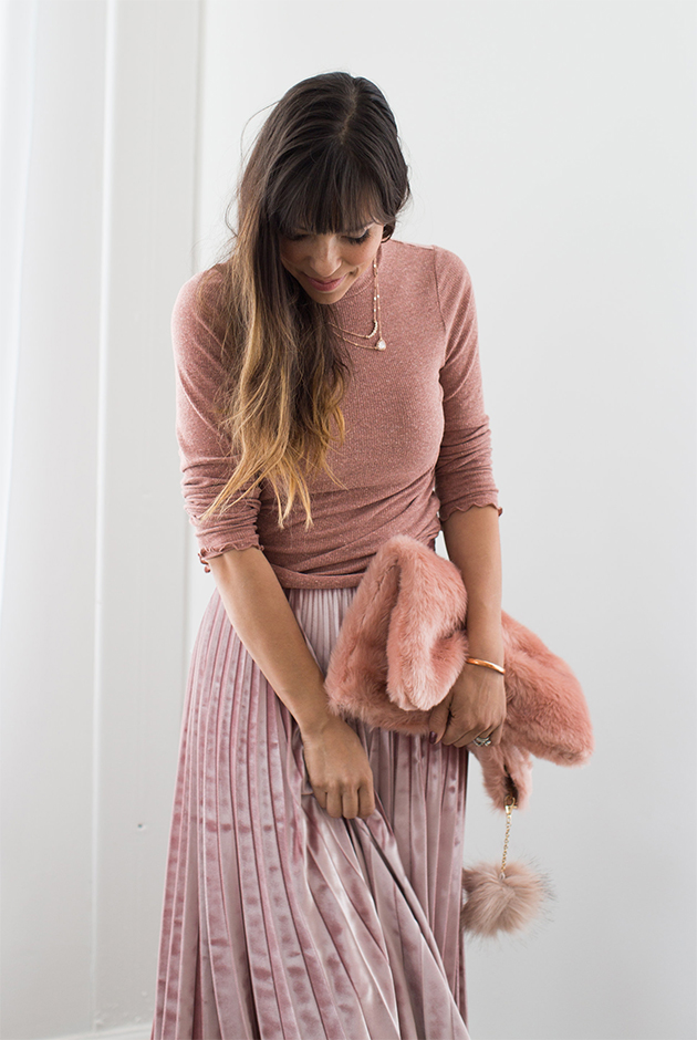 holiday looks: blush pink 