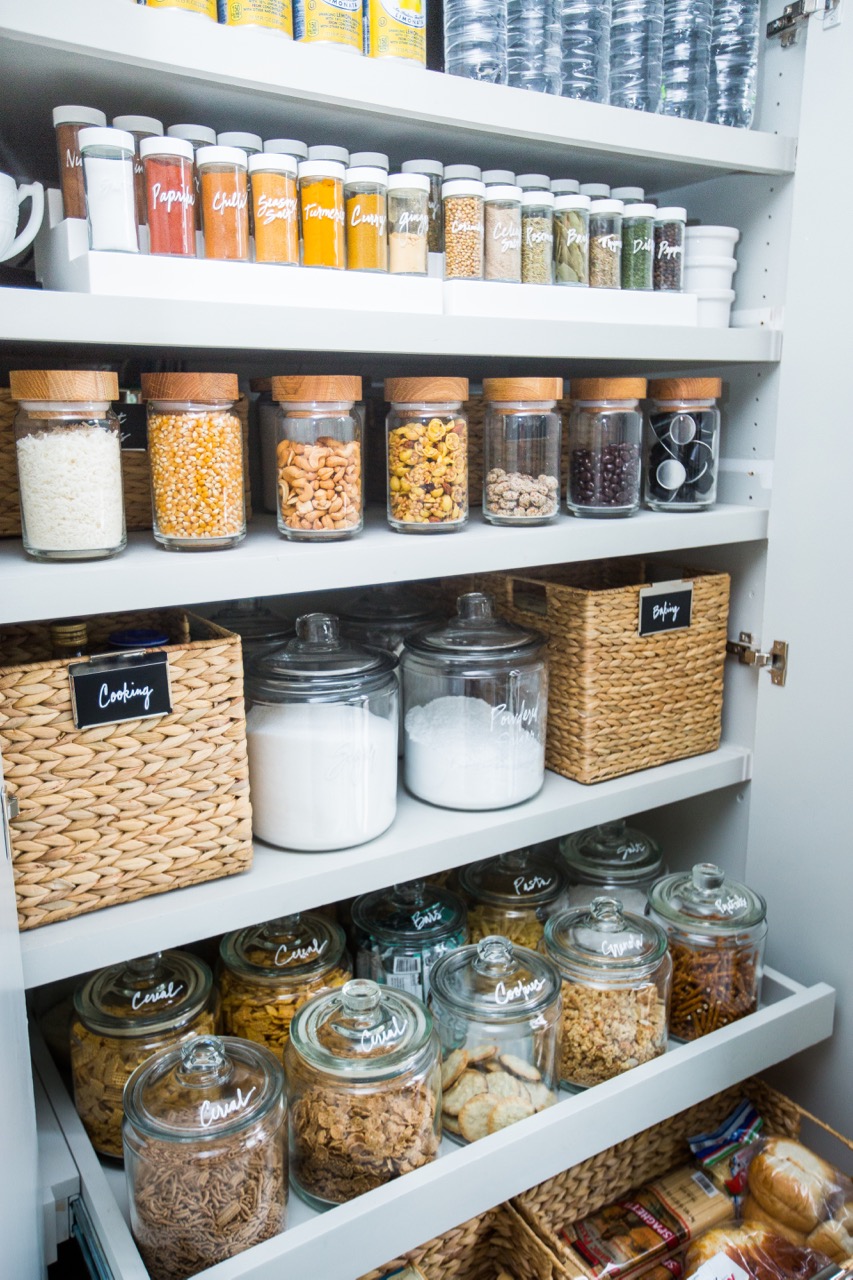 4 Laundry Room Organization Jars - Laundry Storage Containers with