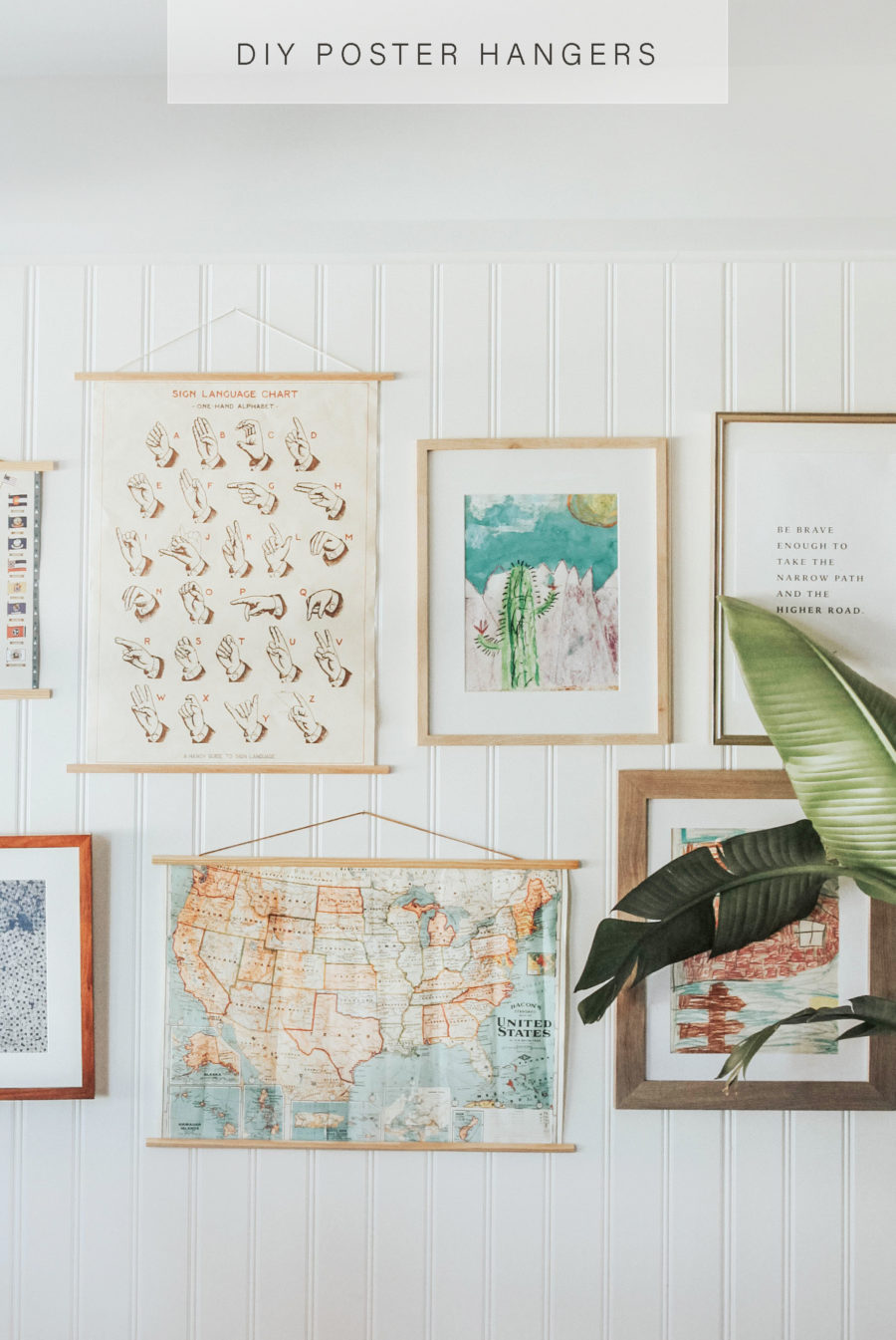 DIY Magnetic Poster Hangers