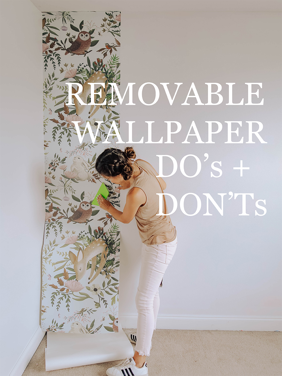 How to Apply Removable Wallpaper + Sources - In Honor Of Design