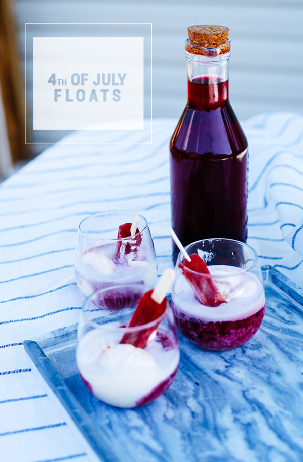 Fourth of July Iced Tea Floats! - In Honor Of Design