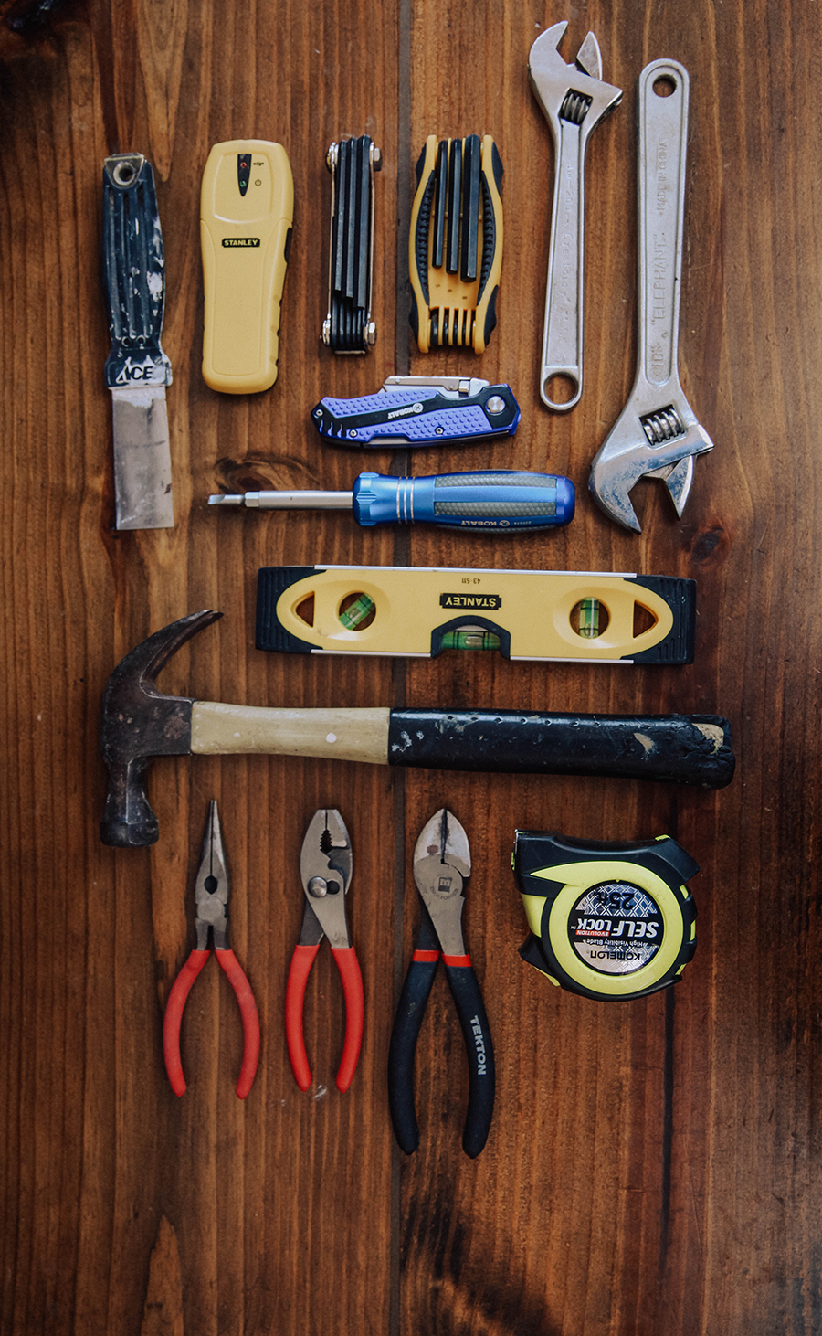 Basic household hand tools for beginners 
