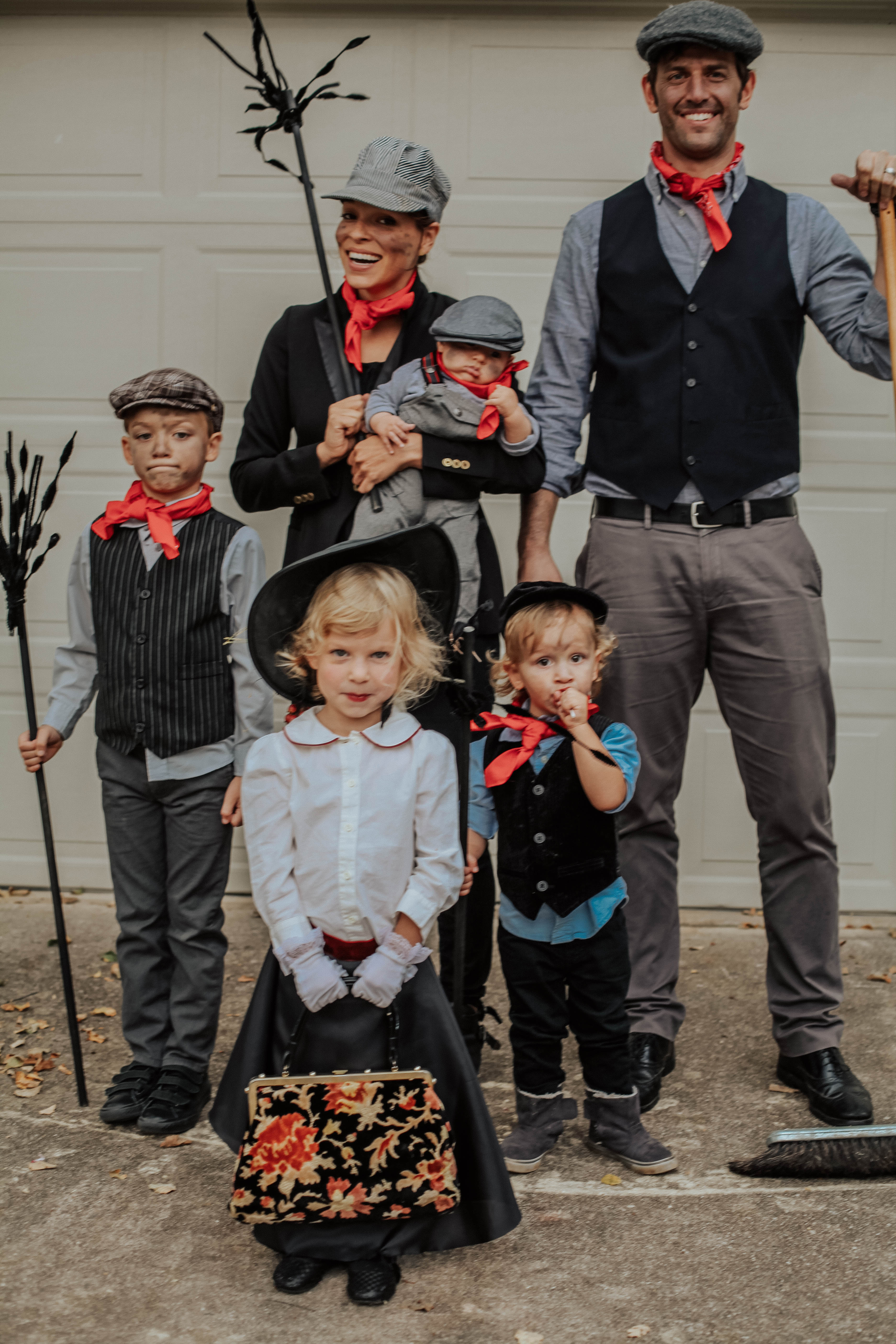 mary poppins halloween costume family