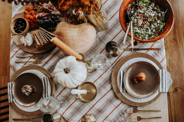 Friendsgiving Table Setting + Menu - In Honor Of Design