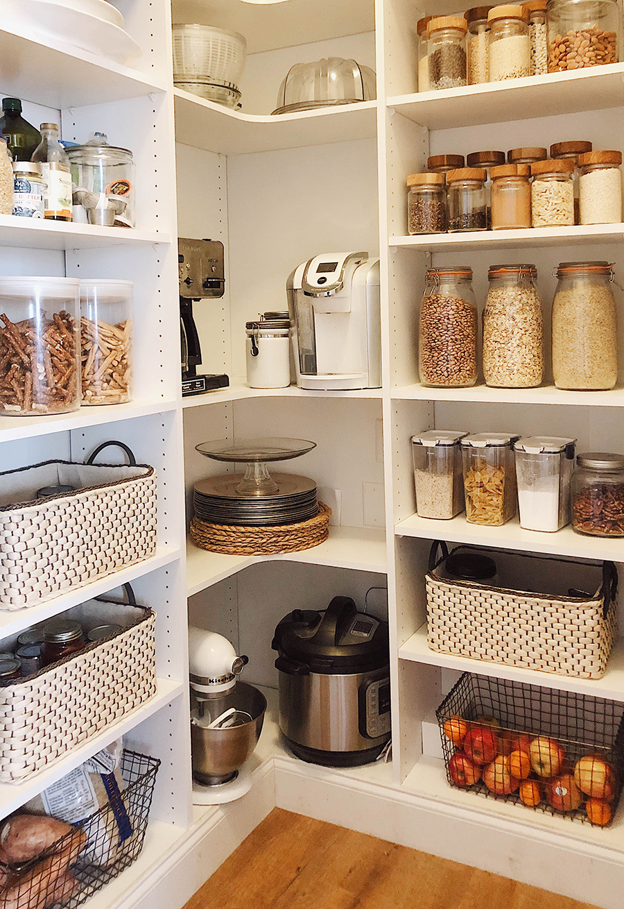 organized walk in pantry