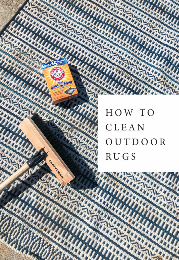 Tips for outdoor patio care + How to clean outdoor rugs. - In Honor Of