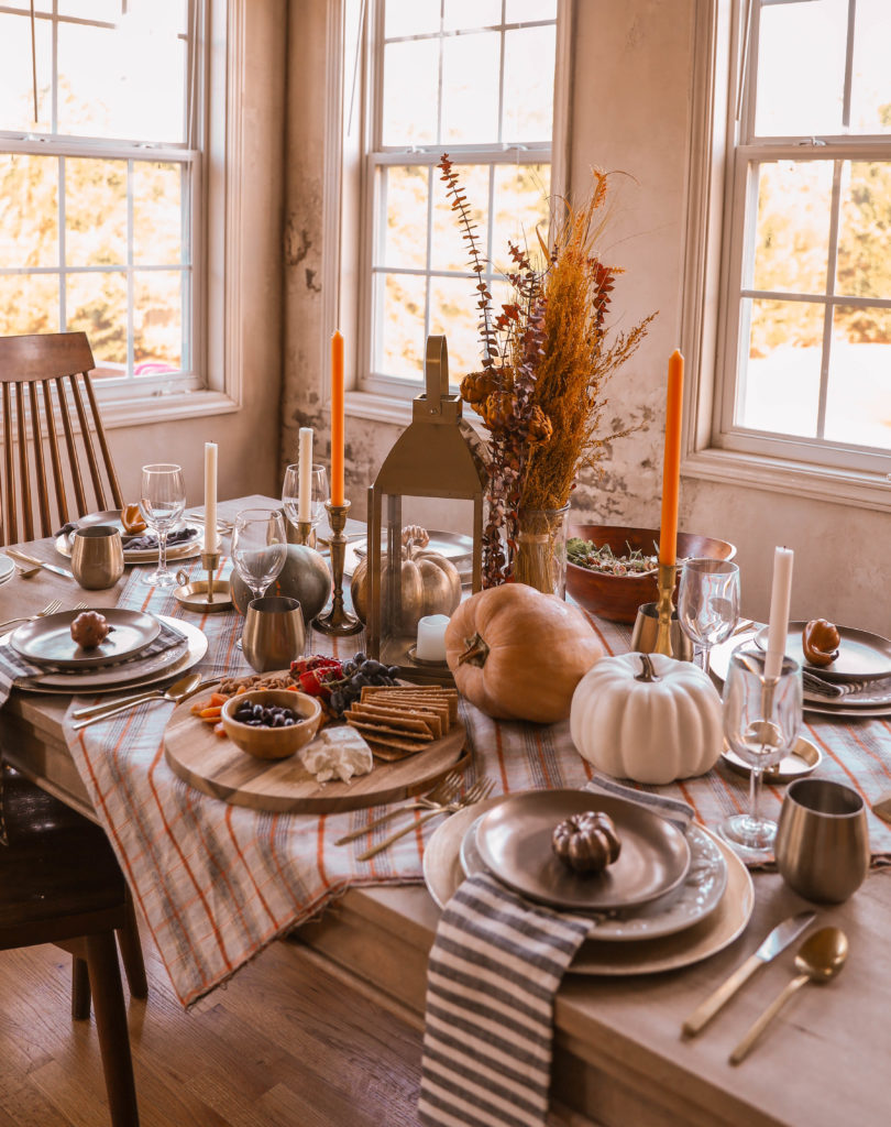 autumn dinner table place setting - In Honor of Design