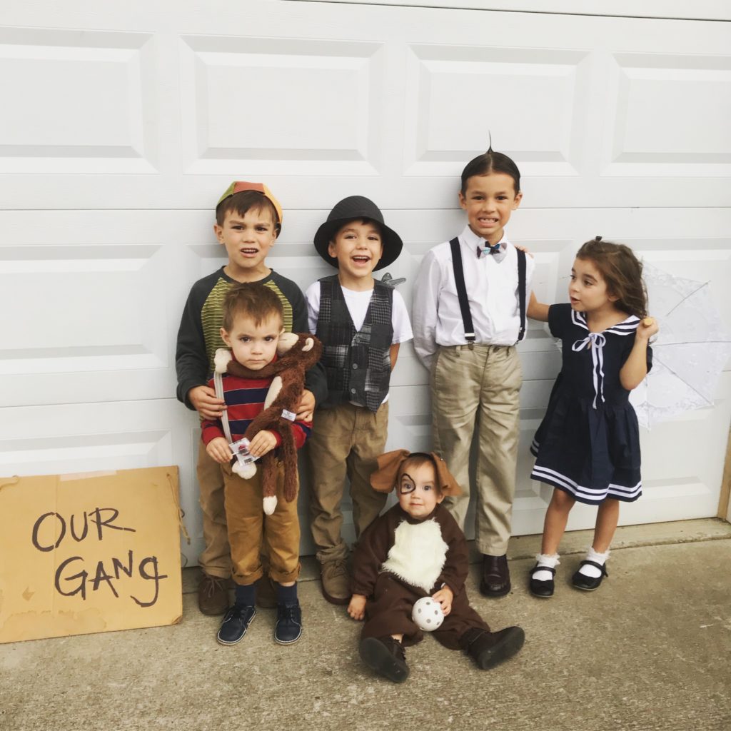 Little rascals dress up as man best sale