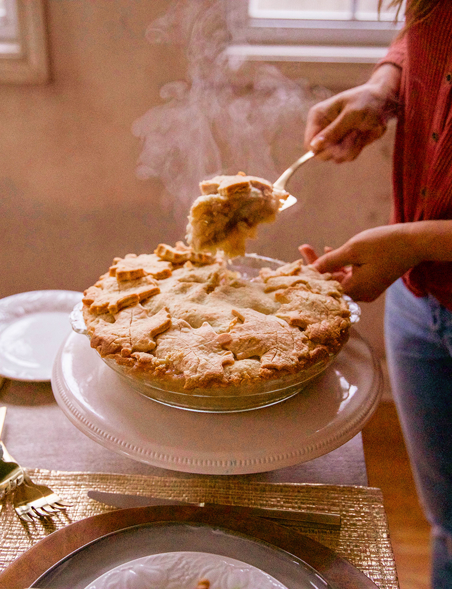 Caramel Apple Pie Poke Cake - Plain Chicken