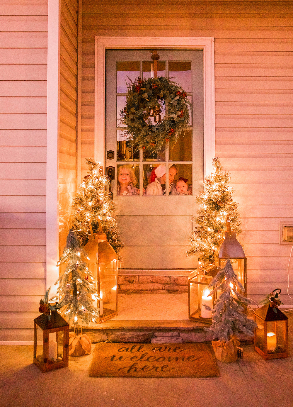 Christmas front door decor